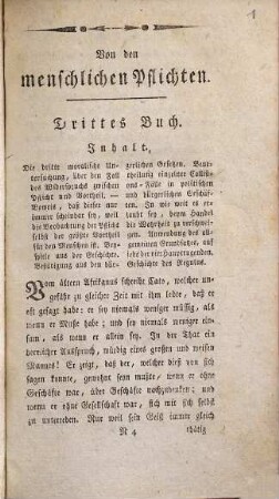 Abhandlung über die menschlichen Pflichten : in drey Büchern, [3]