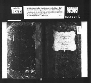 Lager-, Gült- und Schatzungsbuch über Künzelsau, angelegt durch Fischer, ehemaliger Stadtschultheiß zu Künzelsau (Konzept) (Bd. 1).