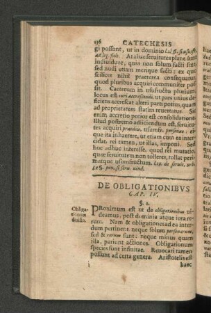 De Obligationibvs Cap. IV.