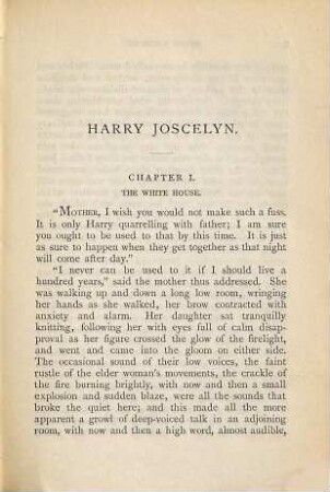 Harry Joscelyn : in two volumes, 1