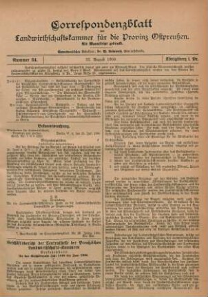 Nummer 34. 22. August 1900.