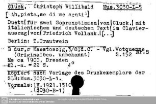Gluck, Christoph Willibald
