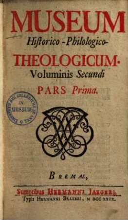 Museum Historico-Philologico-Theologicum, 2