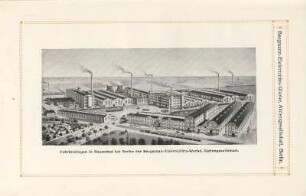 Fabrikanlagen in Rosenthal bei Berlin der Bergmann-Elektricität-Werke, Aktiengesellschaft