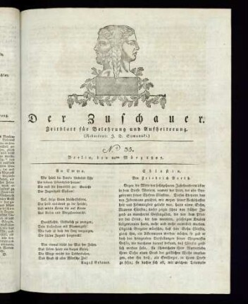 No. 35 - 22. März 1821