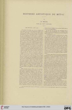 7: Histoire artistique du métal, [1]