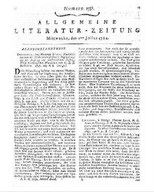 Wienholt, Arnold: Beytrag zu den Erfahrungen über den thierischen Magnetismus. - Hamburg : Hoffmann, 1787