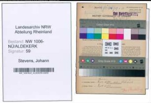 Entnazifizierung Johann Stevens , geb. 03.05.1887 (Landwirt)