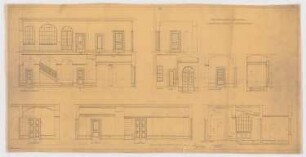 Villa Dr. Richard Schöne, Berlin-Grunewald: Wandansichten der Treppenhaushalle, 1:25