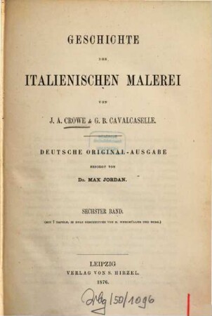 Geschichte der italienischen Malerei, 6