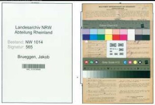 Entnazifizierung Jakob Brueggen , geb. 09.02.1903 (Dreher)