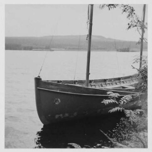 Boot an der Talsperre Malter (?)
