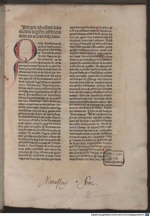 Modus legendi abbreviaturas in utroque iure : mit Vorrede des Druckers an den Leser