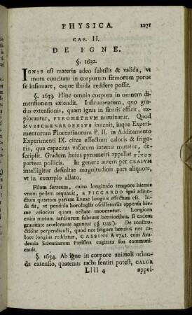 Cap. II. De Igne