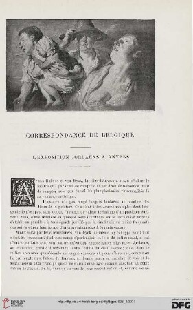 3. Pér. 34.1905: L' exposition Jordaens à Anvers : correspondance de Belgique