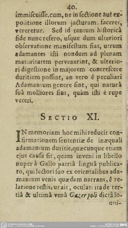 Sectio XI.-XV.