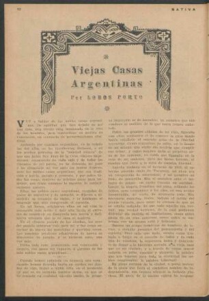 Viejas Casas Argentinas
