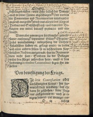 Von bevestigung des Kriegs.