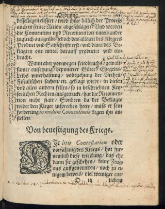 Von bevestigung des Kriegs.