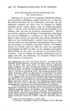 § 10. Thüringische Geschichtschreiber des XV. Jahrhunderts.