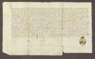 Vidimus von Abt Mathis zu Gottesaue über die Urkunde von Kaiser Sigismund vom 07.09.1422