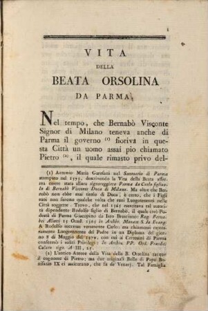 Vita della beata Orsolina da Parma ...