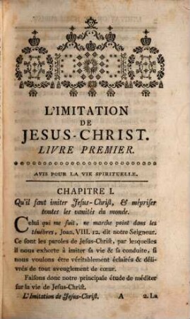 L' Imitation de Jesus-Christ