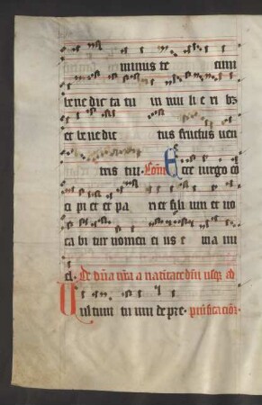 A Nativitate domini usque ad Purificationem (unvollständig)