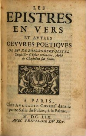 Les epistres in vers