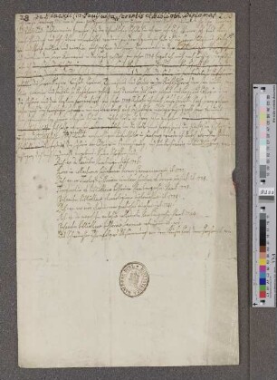 Johann Paul Finke: Lebenslauf mit Schriftenverzeichnis bis zum Jahre 1744 und Auszüge aus Korrespondenz, betr. seine "Diplomatischen Bibliothek"