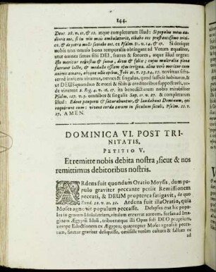Dominica VI. Post Trinitatis.
