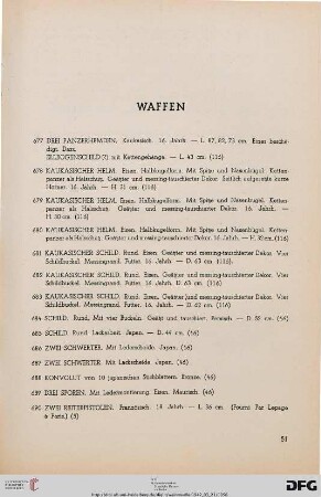 Waffen (Nr. 677-697)
