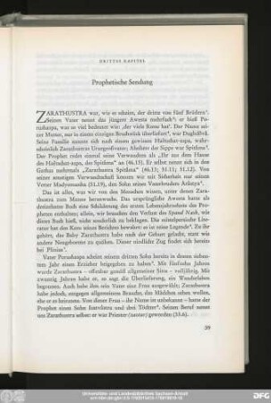 Drittes Kapitel Prophetische Sendung