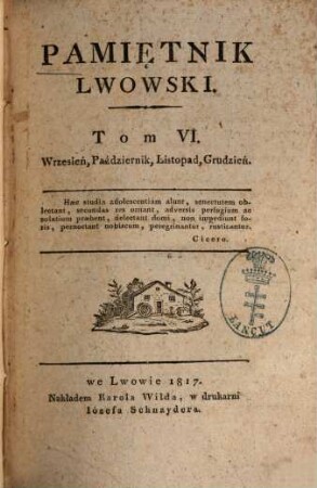 Pamie̜tnik lwowski. 2,3, [2.] 1817, [3] = T. 6