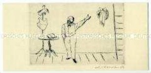 Einladung zur Eröffnung der 144. Ausstellung der kleinen Humboldt-Galerie zum Theaterstück von Arno Mohr "Die Ratten"