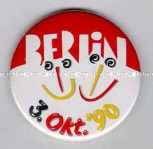 Abzeichen zum "Tag der Deutschen Einheit" am 3. Oktober 1990