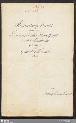 Aufbereitungs-Bericht, von dem Grubengebäude Himelfahrt sam̄t Abraham̄ - 17.6694 4.