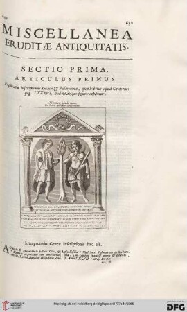 Miscellanae erudtae antiquitatis
