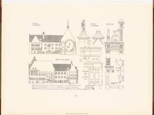 Märkisches Museum, Berlin: Schnitt GH, Details (aus: Neubauten der Stadt Berlin, Bd. VIII, 1909)
