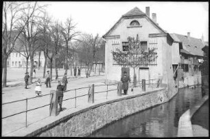 Großenhain. Lindenplatz mit Mühlgraben