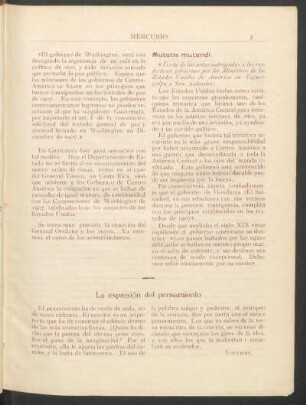 La expresión del pensamiento