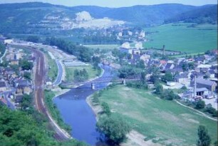 Dorndorf, Naschhausen und Steudnitz von Dornburg aus gesehen