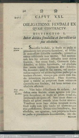 Caput XXI. De Obligatione Feudali Ex Quasi Contractu
