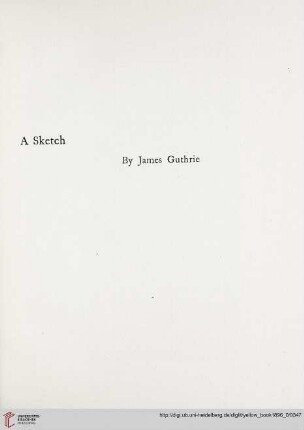 Plate: A sketch, by James Guthrie