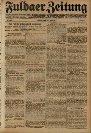 Ausgabe vom Montag, den 26. Juli 1915.
