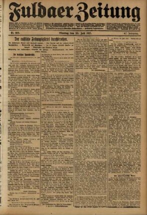 Ausgabe vom Montag, den 26. Juli 1915.