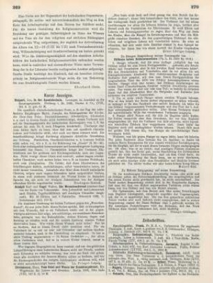 270 [Rezension] Stange, Carl, Dilthey, Wilhelm, Leben Schleiermachers, I. Band, 2. Auflage