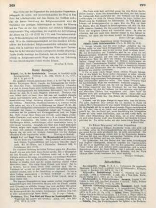 270 [Rezension] Stange, Carl, Dilthey, Wilhelm, Leben Schleiermachers, I. Band, 2. Auflage