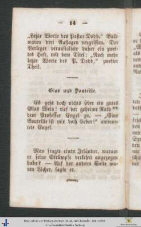 Glas und Bouteille.