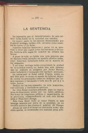La sentencia